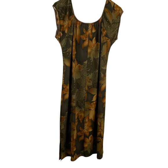 Dori Dress Women's Babydoll Empire Waist Multicolor XL Floral Forest Fairy Boho - Picture 2 of 13